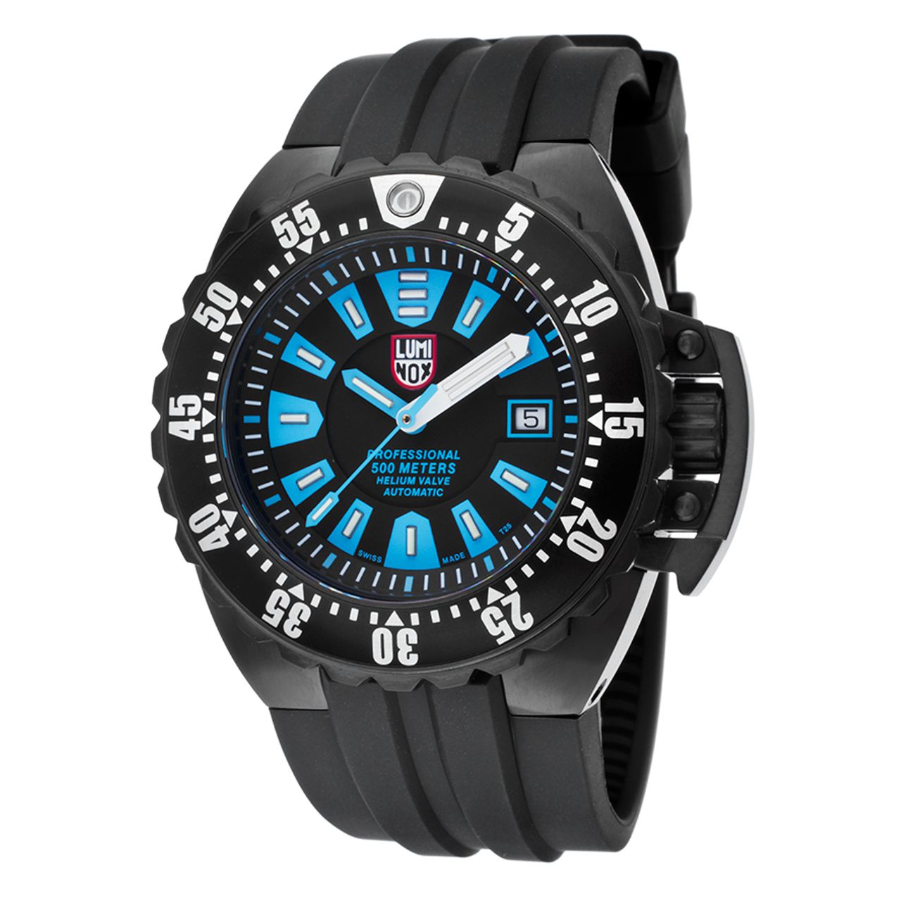 Luminox 1503-S1 Mens Black Dial Automatic Watch with Polyurethane Strap