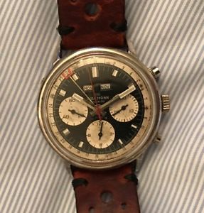 Vintage WAKMANN Reverse Panda Triple Date Chronograph