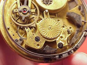 VINTAGE Skeleton French 1/4 Repeater High Grade Movement 52MM Pocket Watch