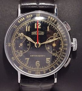 VINTAGE S/S ANGELUS CHRONOGRAPH WITH 210 CAL  - 0RIGINAL DIAL - SELLING AS IS