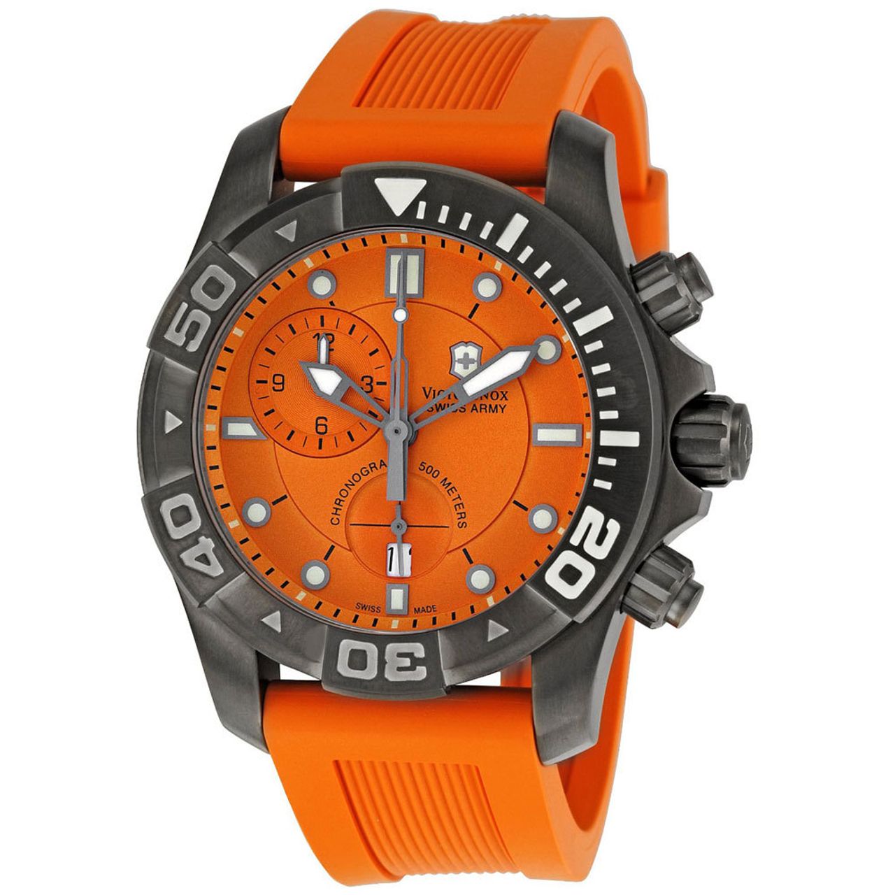 Victorinox 241423 Mens Quartz Watch with Rubber Strap