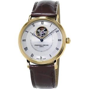 FREDERIQUE CONSTANT MEN'S SLIMLINE 40MM BROWN AUTOMATIC WATCH FC-312MC4S35