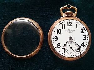 Vintage Ball 810 Official Standard Railroad Pocket Watch 23J Size 16 c.1928 NR