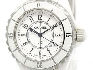 Polished CHANEL J12 Ceramic Quartz Ladies Watch H0968 (BF302830)