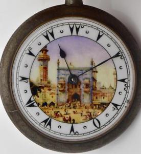 Amazing antique pocket watch for the Ottoman market c1890's.Mosque dial.Tughra