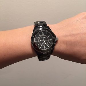 Chanel J12 Automatic Black Ceramic 38 mm Watch Unisex