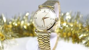 Vintage HAMILTON Mechanical 14K Solid Yellow Gold 52.5G 18J Watch Wristwatch
