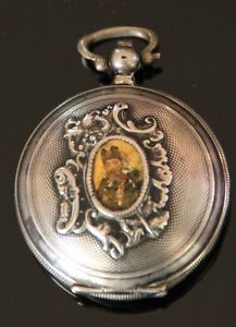 ANTIQUE TURKISH OTTOMAN ISLAMIC PORTRAIT SULTAN ABDULMECID TUGRA POCKET WATCH