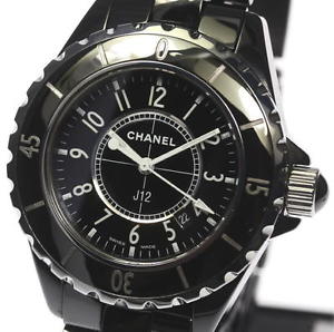 Used[A] Watch Women Chanel J12 H0682 H0682 Quartz black ceramic S3V