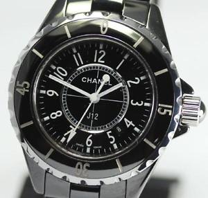 Used[C] Watch Women CHANEL Chanel J12 H0682 Quartz black SS x ceramic M1J