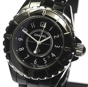 Used[C] Watch Women CHANEL Chanel J12 H0682 Quartz black Ceramic x SS B7Z