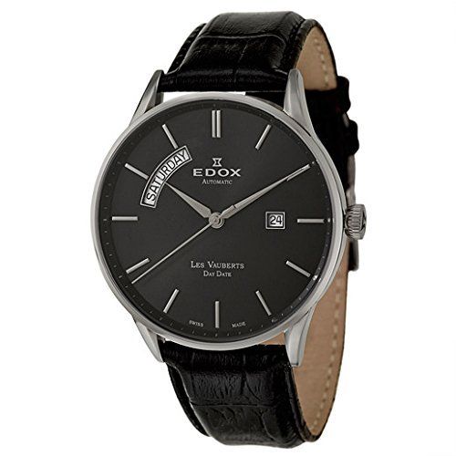 Edox Les Vauberts Day Date Automatic Men's Automatic Watch 83010-3N-NIN