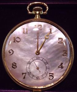 ZENITH DA TASCA ORO 18KT QUADRANTE MADREPERLA 