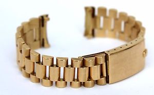 ROLEX genuine DAY-DATE 18K gold President bracelet watch 20mm. Great condition