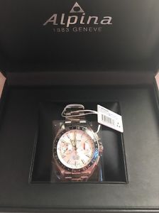 NWT RARE!!!Alpina AL-860S5AQ6B Swiss Automatic AL-860 Chronograph Watch