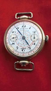 Vintage chronograph Universal watch mono pusher six Big size