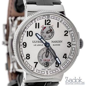 Ulysse Nardin Marine Chronometer 43mm Automatic Watch White Dial 1183-126/61
