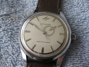 WITTNAUER ELECTRIC ELECTRO-CHRON THUNDERBOLT HANDS 1961-1962 WATCH JOE DIMMAGIO