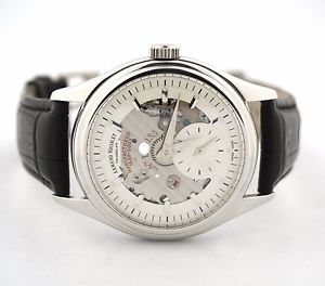 ARMAND NICOLET TRAMELAN 18K WHITE GOLD 7140 MENS WATCH