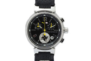 Free Shipping Pre-owned LOUIS VUITTON Tambour Lovely Cup Chronograph Q132G1