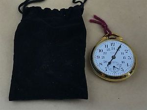 ELGIN B.W.RAYMOND VINTAGE 1944 10K YGF 21JEWEL RAILROAD GRADE 16S POCKET WATCH
