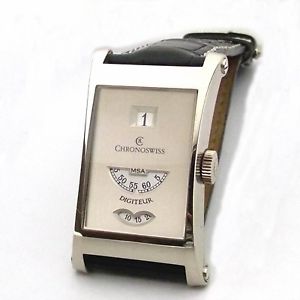CHRONOSWISS WATCH FLYBACK MOV. OF 1930 LIMITED EDITION WHITE GOLD CH-1371W