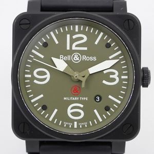BELL&ROSS Aviation Military Type BR03-92-S-15807 Rubber Auto Watch Only EC #1289