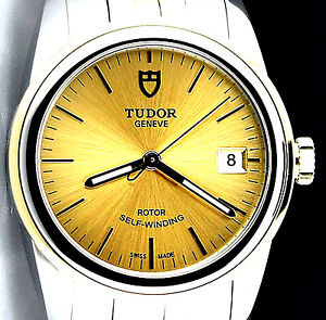 Ladies TUDOR Glamour 18k Gold an