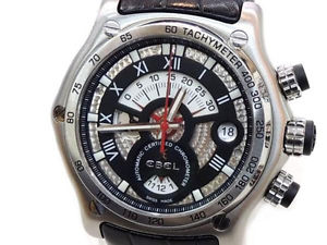 Free Shipping Pre-owned EBEL 1911 BTR Chronograph 9139L72 With Genuine BOX Men's