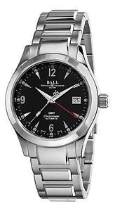 Ball Men's GM1032C-S2CJ-BK Engineer II Ohio Black GMT Dial Watch