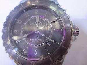 CHANEL MEN'S WATCH AUTOMATIC ALL CERAMIC DIAMOND H2009 ORIGINAL SWISS