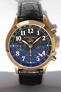 NOIR ETIENNE GMT EN 18 KARAT DORÉ COMME NEUF PIÈCE UNIQUE POUR COLLECTIONNEUR NP