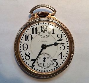 High End Vintage Railrod Pocket Watch With Rare Wind Indicator