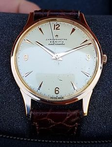 Zenith Bumper 133.8 Chronometre Oro Rosa-Rose Gold oversize37,5mm service04/2017