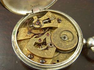 48mm Chinese Qing Dynasty Bovet Chinese Duplex Watch Silver Case/Parts or Repair