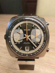 Vintage Kelek Chronograph mit Buren Cal. 12 Automatic Werk, ca. 1971