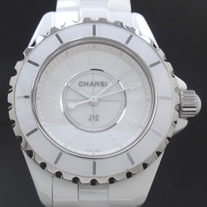 Free Shipping Pre-owned Chanel J12 33mm white phantom H3442 Limited Edition 2000