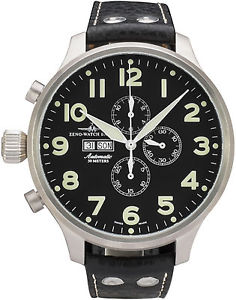 ZENO WATCH Superoversized Chronograph Automatic Left-hand Valjoux 7750