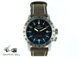 Glycine Airman Double Twelve Automatic Watch, GMT, Blue, GL 224, 3938.18-LB7BF