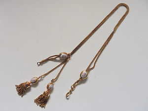 SUBLIME CHAINE DE MONTRE OR MASSIF 18 CARATS 750 TETE D'AIGLE 30,8 gr SEVRES.