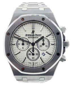 Audemars Piguet Royal Oak Chronograph 41mm Silver 26320st Automatic Watch MINT