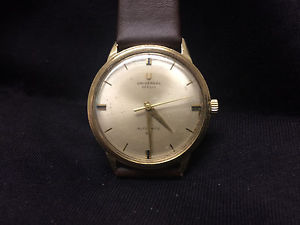 Vintage Universal Geneve Automatic 28 Watch 14k Gold Case 28 Jewels!! *WORKING*