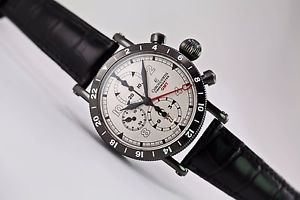 Chronoswiss Timemaster Chronograph GMT Black CH7535GSTSI NEW Free Shipping