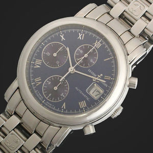 Free Shipping Pre-owned Ulysse Nardin San Marco Chronograph SS 433-77 Automatic