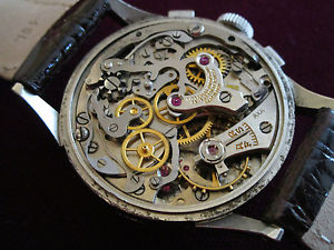 VINTAGE PRE1947 WITTNAUER 2 REGISTER CHRONOGRAPH WRISTWATCH ,13W VENUS CAL 150 S