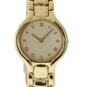 Ebel Beluga Ladies 25mm 18K Yellow Gold Cream Roman Quartz 2 Yr Warranty #608