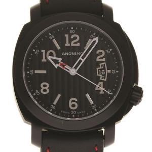Anonimo Mens Sailor Black Leathe