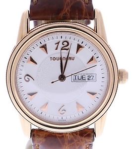 18K Tourneau Men's 38 millimeters beige Dial wrist watch