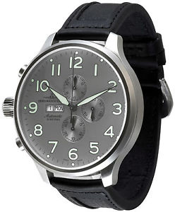 ZENO WATCH Superoversized Chronograph Automatic Left-hand Valjoux 7750