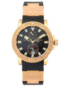 Ulysse Nardin 18K Rose Gold Maxi Marine Diver Chronometer Men's Watch 266-33-3A